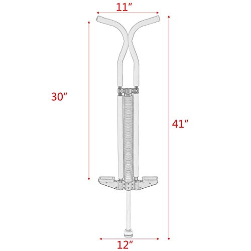 image for GYMAX Pogo Stick, Pogo Jumper Jumping Stick Supports Up to 125lbs, for