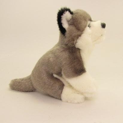Alaska Baby Soft Quality Sitting Husky for Baby 7" Plush