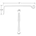 Hand Forged Straight Hook, 15 Inch, White, For Bird Feeders, Planters, Lanterns, Wind Chimes, As Wall Brackets and More!