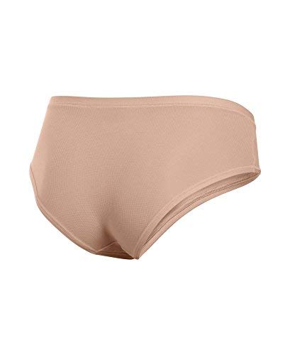 Under Armour Women's Power In Pink Pure Stretch Hipster, Nude/White, Small