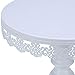 VILAVITA 10 Inch Cake Stand Round Cupcake Stands Metal Dessert Display Cake Stands, White