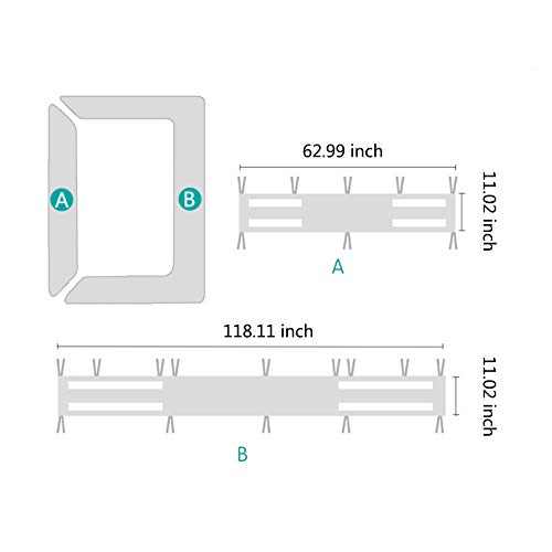 Liitrton Breathable Baby Crib Bumper Pads Collision-Proof Nursery Bedding Protect Bumper Pads Machine Washable (Yellow)