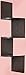 Adorn Home Essentials| Corner Zig Zag Wall Mount Shelves| 3-Tier, Walnut Finish