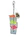 Tropical Chickens Parrot Bird Boredom Buster Forage Box Creative Hanging Treat Foraging Toy Conure Cockatiel for Small Bird Enrichment Transparent Acrylic Food Holder