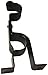 TEJATAN Double Curtain Rod Brackets (Set of 4, Black)