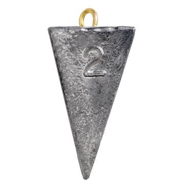 Bullet Weights Pyramid Fishing Sinker (7-Pack), 2-Ounce