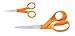 Fiskars 67517197J Original Orange-Handled Scissors 8 Inch and 5 Inch, 2-Piece Set,Black primary