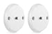 Wall Mount for Nest Cam IQ - Mount Nest IQ with Screws onto Any Wall or Use the Strong Magnet to Mount the Camera onto Any Metallic Surface Without Tools or Wall Damage -by Wasserstein (2 Pack, White)