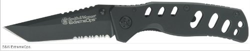 Smith & wesson ck10hbs extreme ops serrated liner l…