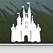 Disney White Sticker Decal Castle Magic Kingdom White Car Window Wall Macbook Notebook Laptop Sticker Decal
