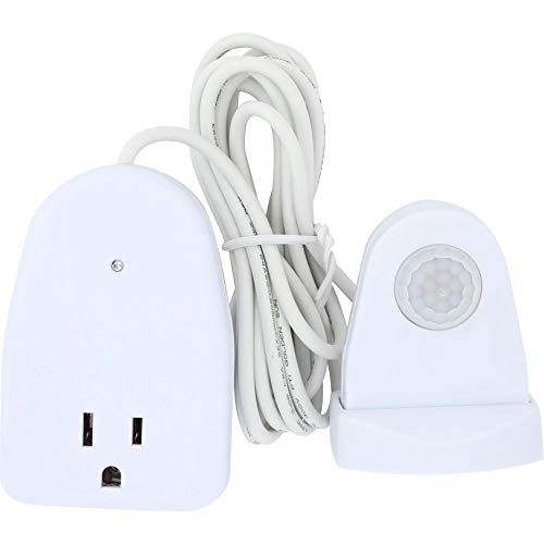 Westek MLC12BC-4 Indoor Plug-in Corded Motion Activated Light Control, 1 Count (Pack of 1), White - Image 2