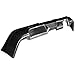 IKON MOTORSPORTS Rear Bumper Lip Compatible With 2005-2006 ACURA RSX, Polyurethane (PU) Unpainted Black Finisher