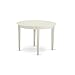 East West Furniture BOT-WHI-T Boston Round Kitchen Dining Table for Small Spaces, 42x42 Inch, Linen White
