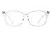 Agstum Wayfarer Plain Glasses Frame Eyeglasses Clear Lens (Transparent, 53)