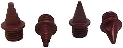 Omni-Lite Xmas Ceramic Replacement/Upgrade Track Spikes (40 Pack), Red, 3/16"/5mm