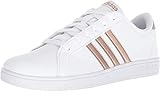 adidas Unisex-Kid's Baseline Sneaker, White/Copper