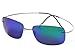De Ding rimless titanium polarized Sunglasses (gray, purple)