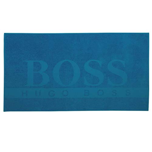 Hugo Boss BOSS Swimwear Beach Towel 80 x 170 cm Strandtuch Badetuch Liegetuch (OneSize (170 x 80), Medium Blue (424)) – Bild 3