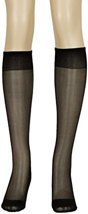 LISSELEFull Support Plus Size Knee High Stockings for Women - Pack of 3