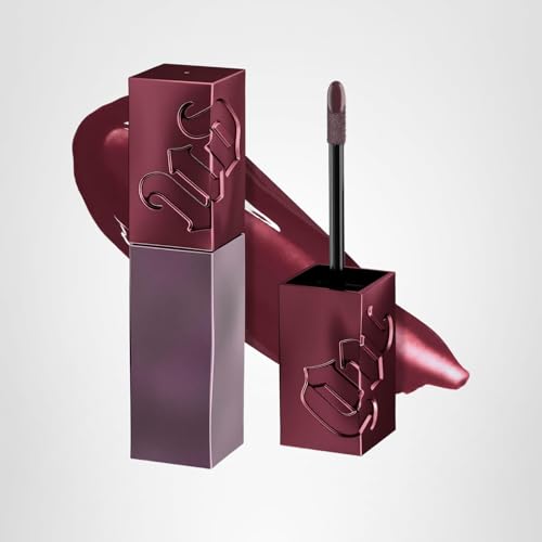 Urban Decay Vice Lip Bond Glossy Longwear Liquid Lipstick (Give Em Backtalk - Deep Nude Mauve Pink), Transfer-proof, Smudge-proof, Up to 16HR Wear, Vegan, Cruelty-free - 0.14 fl oz