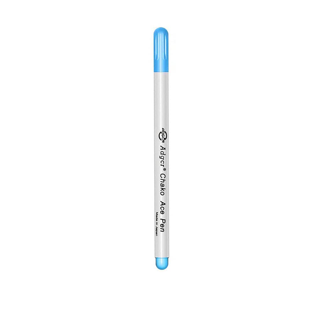TopHomer Water Erasable Pen Vanishing Ink Fabric Marker Pen Water Soluble Pen Cross Stitch Embroidery Fabric Faded Marking Chalk Pen for Tailor's Quilting Dressmaker DIY Sewing Tools (1pcs Blue)