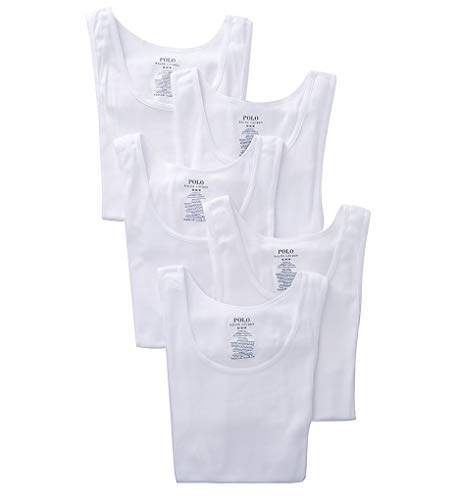 polo ralph lauren men's 5 pack cotton tank top
