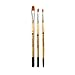 AIT Art Paint Brushes, Set of 8 Includes Angle Shaders, Filberts, and a Fan, Handmade in USA to Last Longer Without Shedding or Breaking, Allowing Painting with Brushes That Artists Trust to Perform