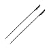 Hiking Trekking Poles Walking Sticks (1 Pair) Telescoping Ultra Strong Alpenstocks Anti Shock Mountaineering Trail--Black
