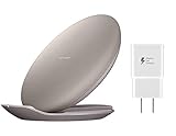 Samsung Fast Charge Wireless Charging Convertible Stand W/ AFC Wall Charger (US Version with Warranty), Tan