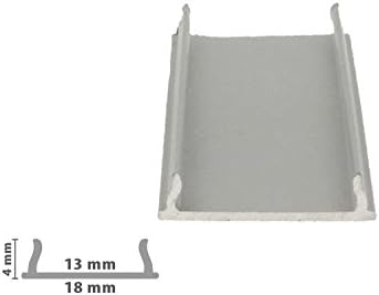 Profilo Canalina Barra Alluminio Curvabile Piegabile Bendable Super Piatto Solo 4mm Altezza 1 Metro