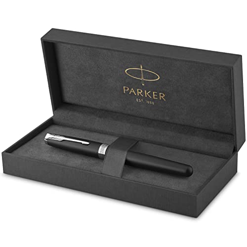 PARKER Sonnet Fountain Pen, Red Lacquer with Gold