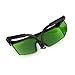 iRainy Laser Eye Protection Safety Goggle Glasses for Red Lasers with Free Hard Case (Green)