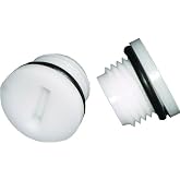 Seadog Transom Drain Plug Only White Pair 5200511