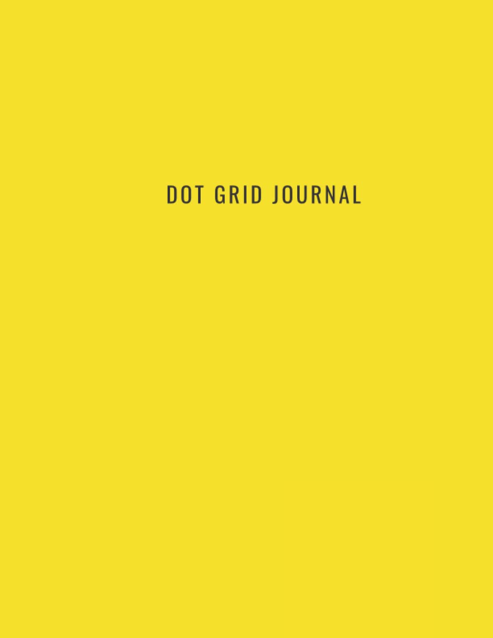 Dot Grid Journal: Study aid journal ( 120 pages, 8.5 x 11 inches - large) Yellow