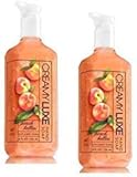 Bath and Body Works 2 Pack Peach Bellini Creamy Luxe Hand Soap. 8 Oz