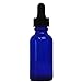 Cobalt Blue Glass Bottles with Glass Droppers 1 Oz - 12/bag