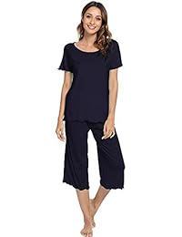 LazyCozy pijama de manga corta para dama