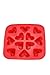 Fairly Odd Novelties Silicone Heart Ice Cube Tray - Red Heart Shaped Ice Cube Mold, 12 Cubes - Premium Ice Cube Tray for Freezer, Ideal Ice Tray for Parties & Special Occasion