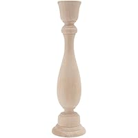 New Image Group Wood Bulk Candle Stick, 9"