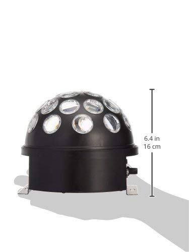 1byone 7.2" Dotted Dome Disco LED Light with Sound Activated and Dmx512 Control, 9.5 x 7.6 x 6.7" (O00QS-0061)