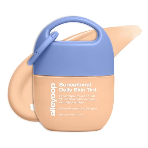 Alleyoop Sunsational Tinted Moisturizer SPF 50 for Face Broad Spectrum – 100% M…