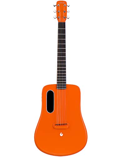 LAVA ME 2 Electric Guitar, 36-inch carbon fiber guitar, Beginner Guitar, Travel Guitar, Bundle with ideal Bag and ideal Picks (Freeboost-Orange)