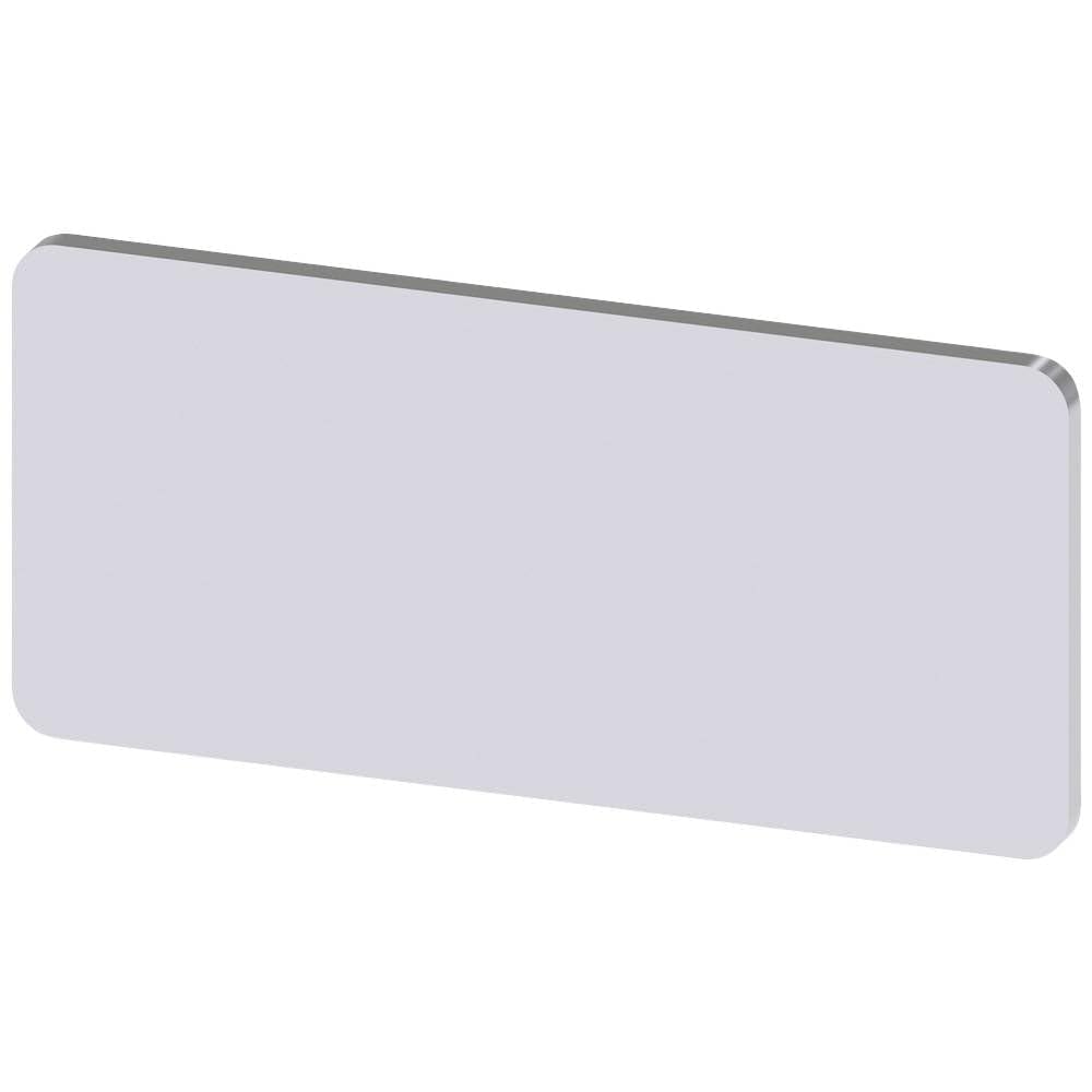 Siemens Sirius ATC Stainless Steel Name Plate 12.5 x 27 mm Pt. Letter Black Inscription User