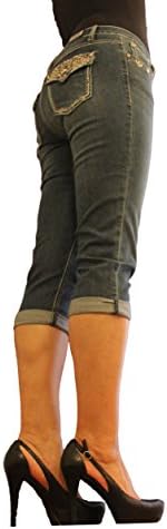 Earl Jean Women Capri and EMB Pocket Flap Epm107 (12P)