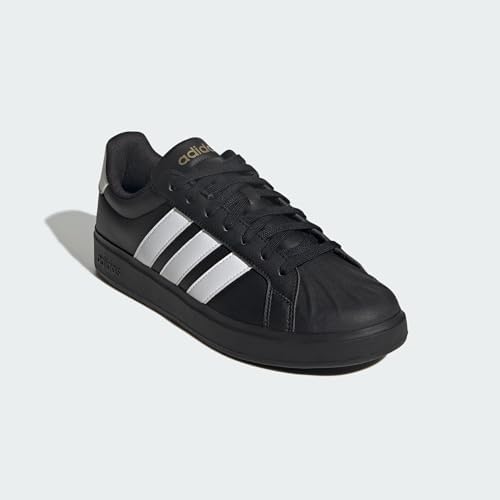 Sapatilhas Streettalk Masculinas, Core Black/FTWR Branco/Mate Gold, 42 EU