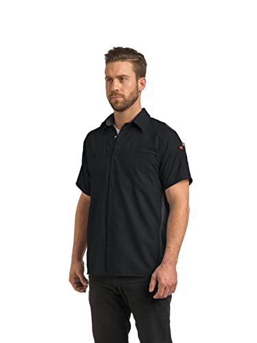 Red Kap Men's Short Sleeve Performance Plus Shop Shirt with OilBlok Technology,…