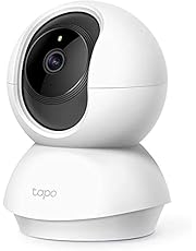 TP-Link Tapo Smart Cam Pan Tilt Home WiFi Camera, 2.4GHz Wi-Fi Connection Required, 1080p (Full HD), Up to 30 ft Night Vision, Up to 128 GB microSD Card Slot, Works w/Alexa and Google (Tapo C200)