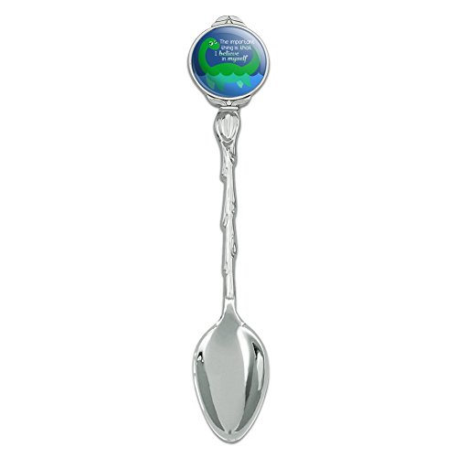 Loch Ness Monster The Important Thing is That I Believe in Myself Novelty Collectible Demitasse Tea Coffee Spoon