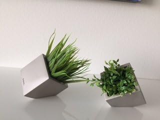 CUBES MINI POT - MODERN CONCRETE MINI POTS - SET OF 2 CUBES