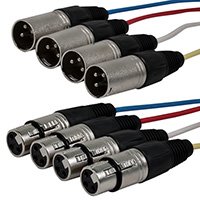 15ft 4-Channel XLR Male to XLR Female Snake Cable [Electronics]